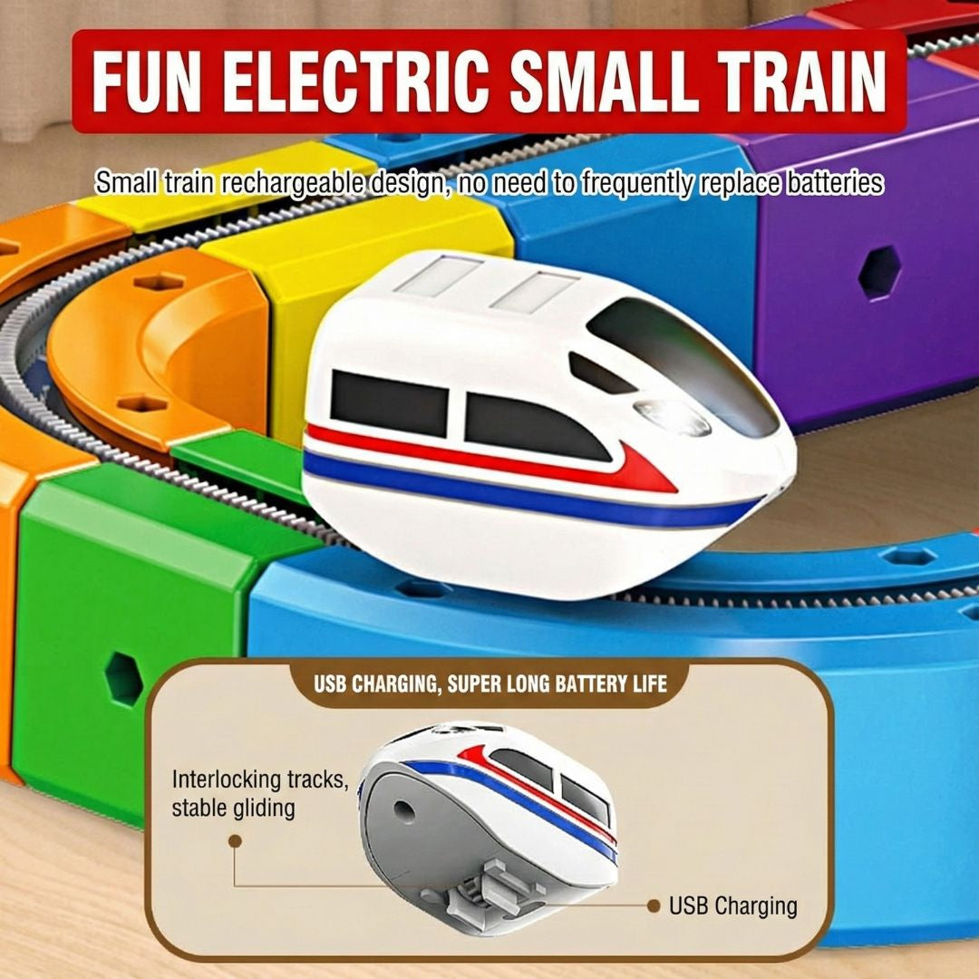Magnetic Gravity-Defying Track Car Toy